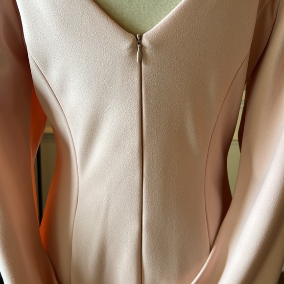 Betsy & Adam Draped Shell Pink MOB Dress - Picture 8 of 13